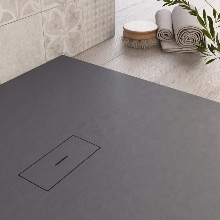 Piatto Doccia in Pietra 70x170 cm Bonussi Manila Antracite