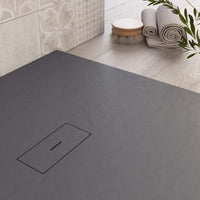 Piatto Doccia in Pietra 80x90 cm Bonussi Manila Antracite