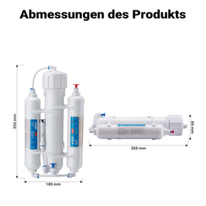 Naturewater Impianto a osmosi inversa a 3 stadi (RO) 190l/giorno 50GPD