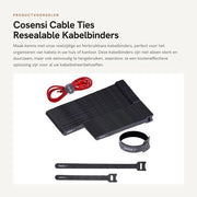 Cablettes riutilizzabili - 100 pezzi - Cablettes riutilizzabili con chiusura - 200cm/150cm - Nylon resistente - per organizzatore di cavi