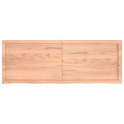 Ripiano Muro Marrone 140x50x(2-4) cm Massello Rovere Trattato 363704