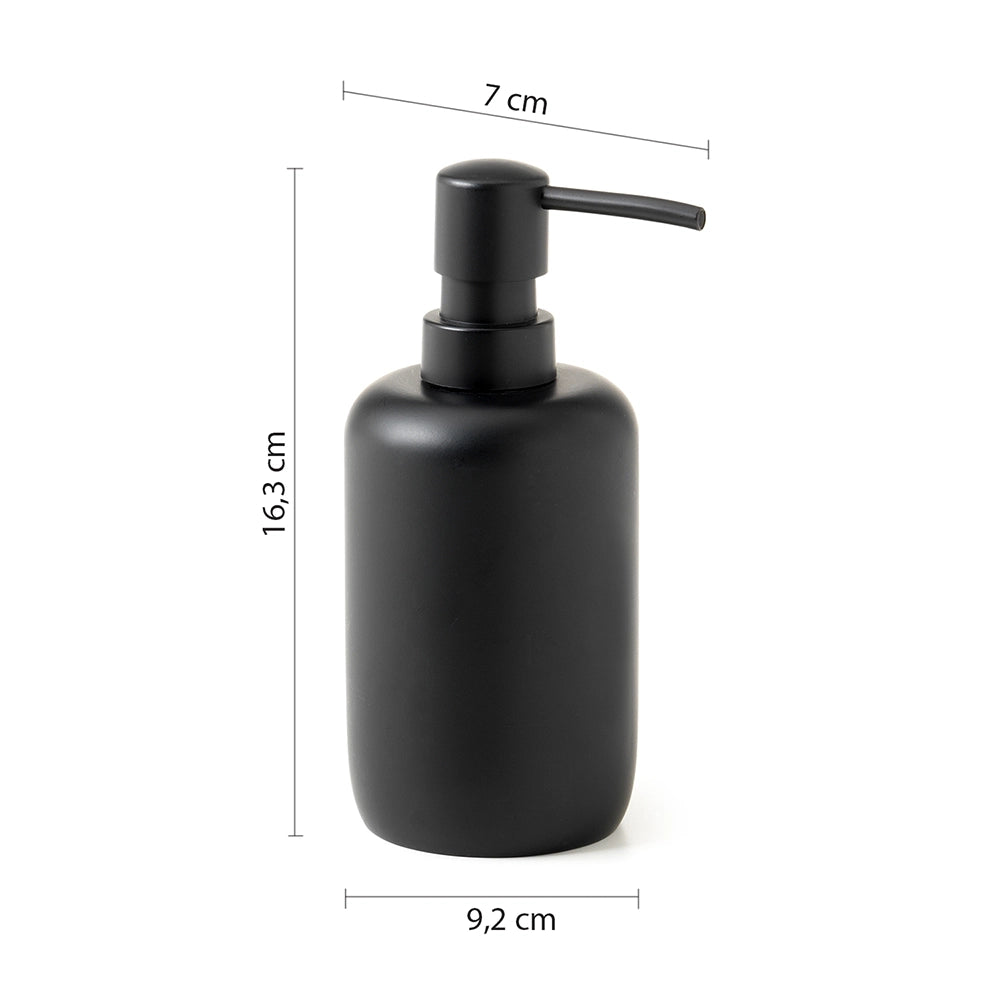 Dispenser dosasapone Gedy nero opaco | Brenda