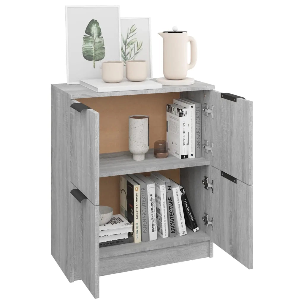 Credenza Grigio Sonoma 60x30x70 cm in Legno Multistrato cod mxl 39626