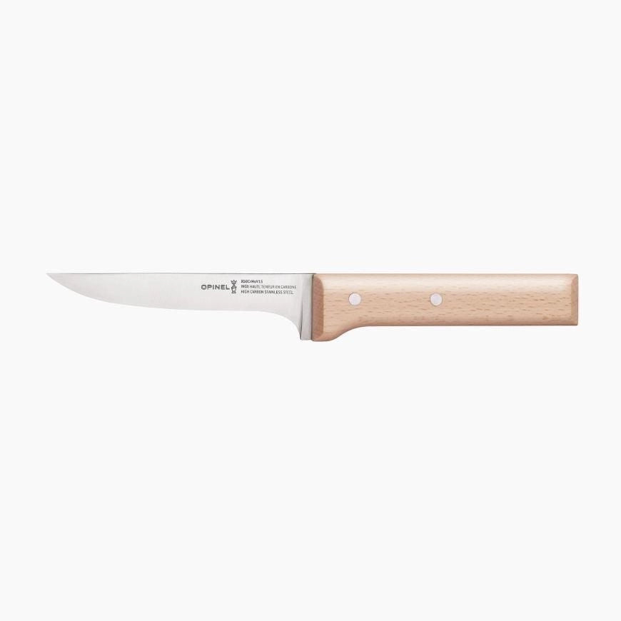 OPINEL 1822 Paralle'le Coltello da Disosso per Carne e Pollame Lama 13 cm in Acciaio Inox X50CrMoV15 Manico in Legno di Faggio colore Marrone