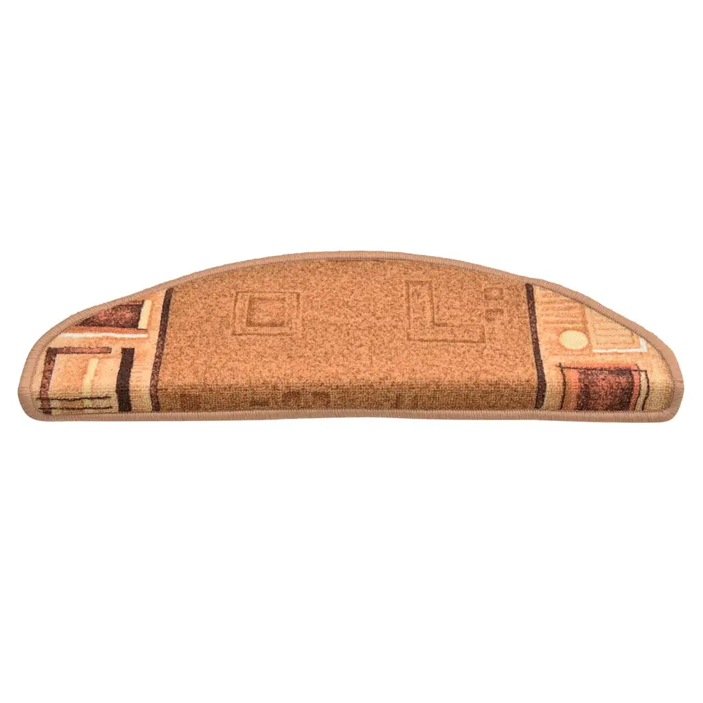 Tappetini Autoadesivi per Scale 15 pz Beige 65x21x4 cm 322411