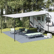 Tappeto da Tenda Blu e Grigio 600 x 400 cm Polietilene 42000182