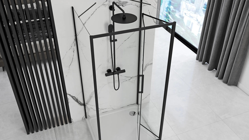 Cabina Doccia A Parete Rapid Fold 100x90