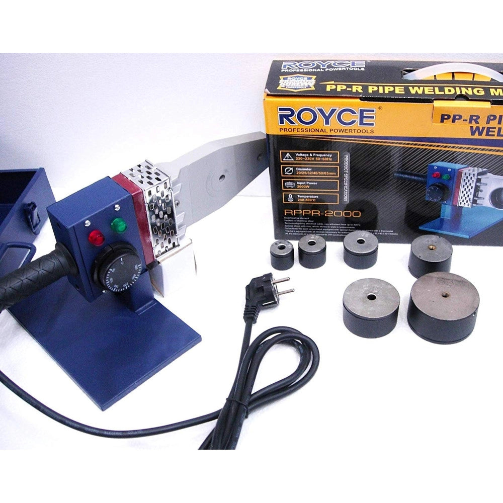Trade Shop - Polifusore Saldatore 1600w 6 Matrici Per Saldatura Tubi Plastica Pvc Pvdf -