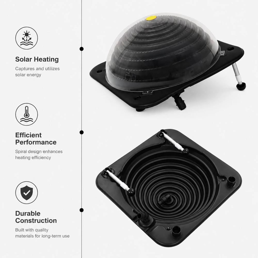 Solar Pool Heater 75 X 75 X 36 Cm HDPE Aluminum