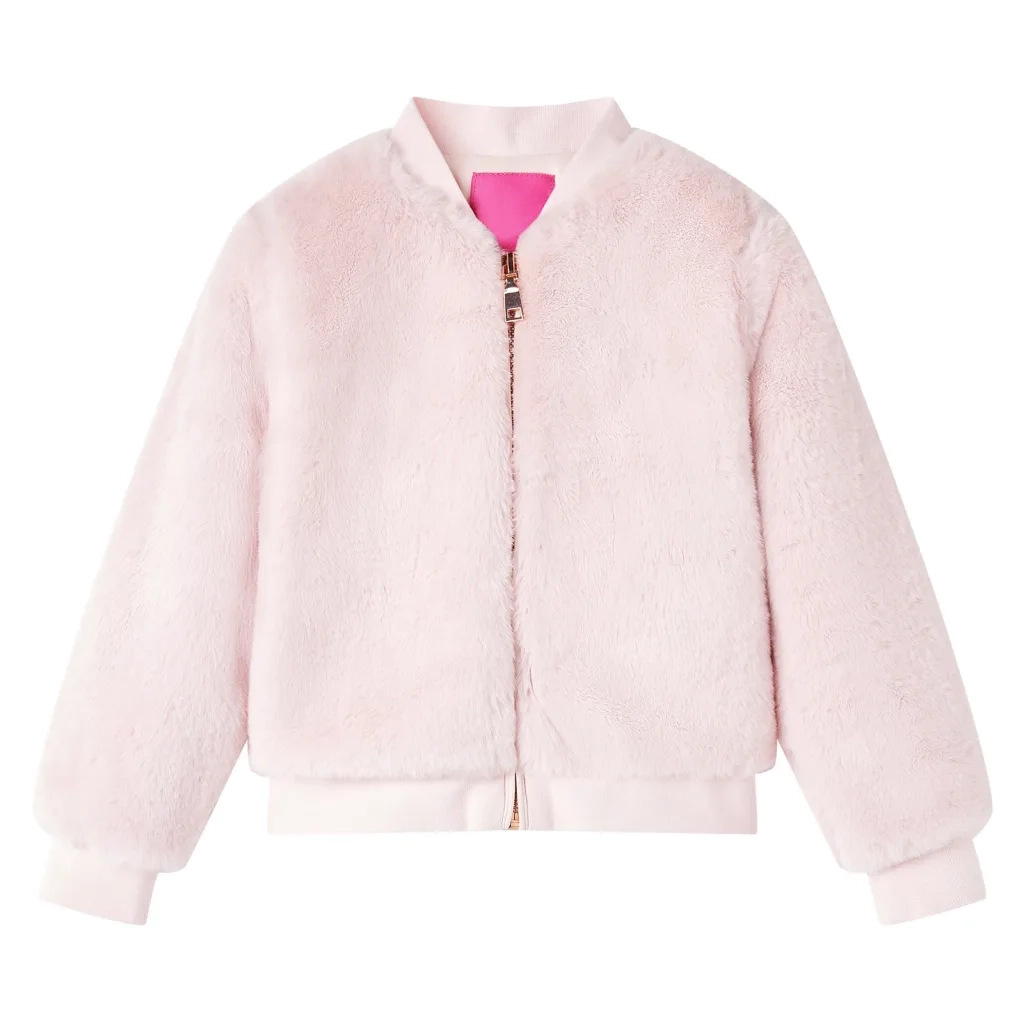 Giacca per Bambini in Pelliccia Sintetica Rosa 116
