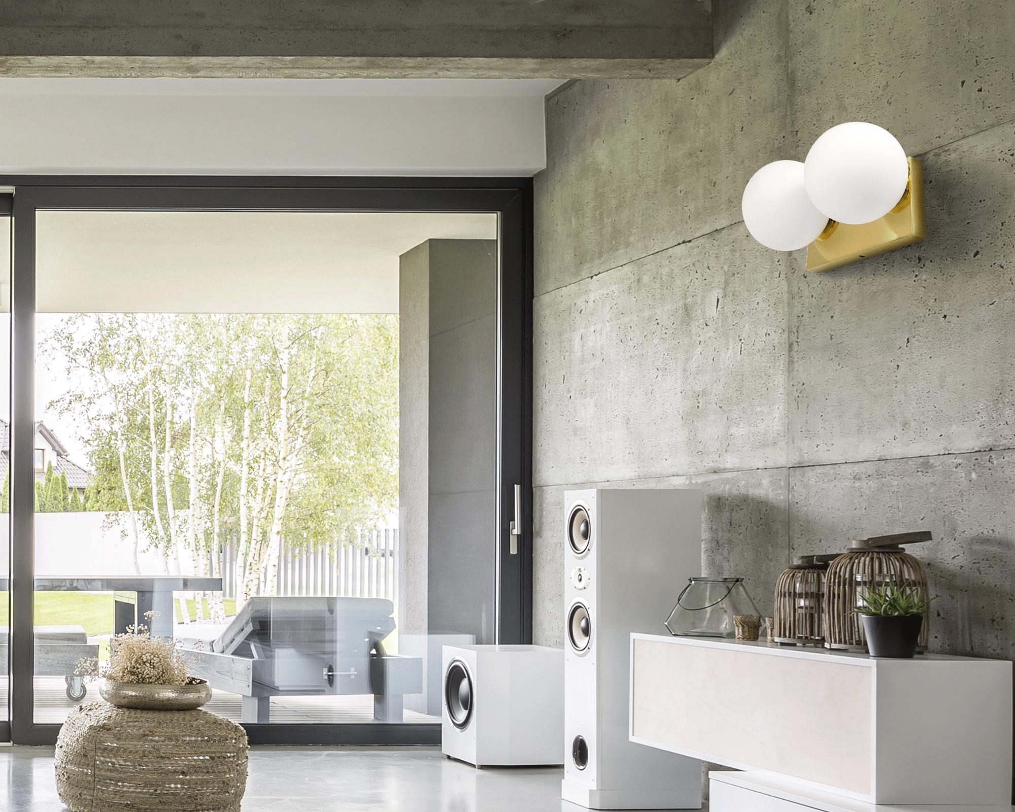 Lampada Da Parete Vetrata APP1010-2W Gold