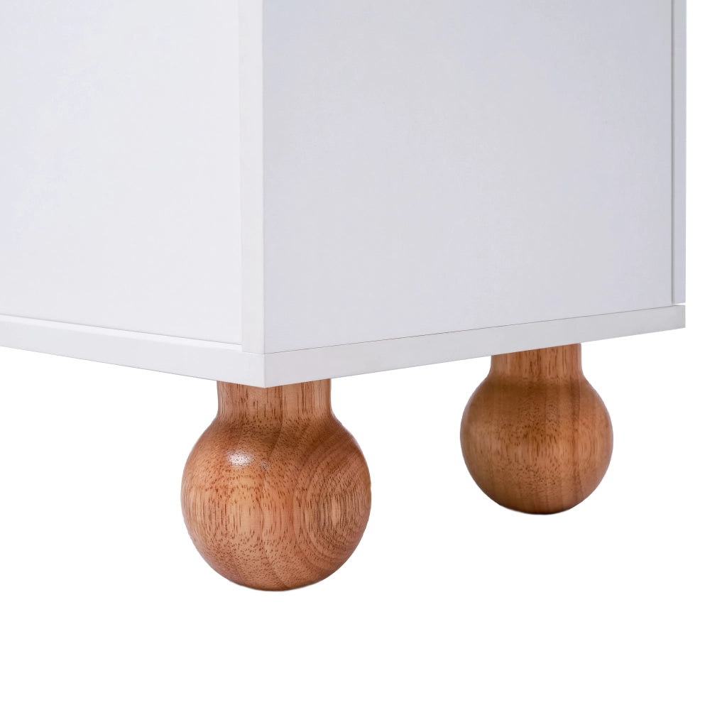 Mobile TV con ante in rattan - Zephmum - Porte scorrevoli in vetro, tre archi aperti, maniglie dorate