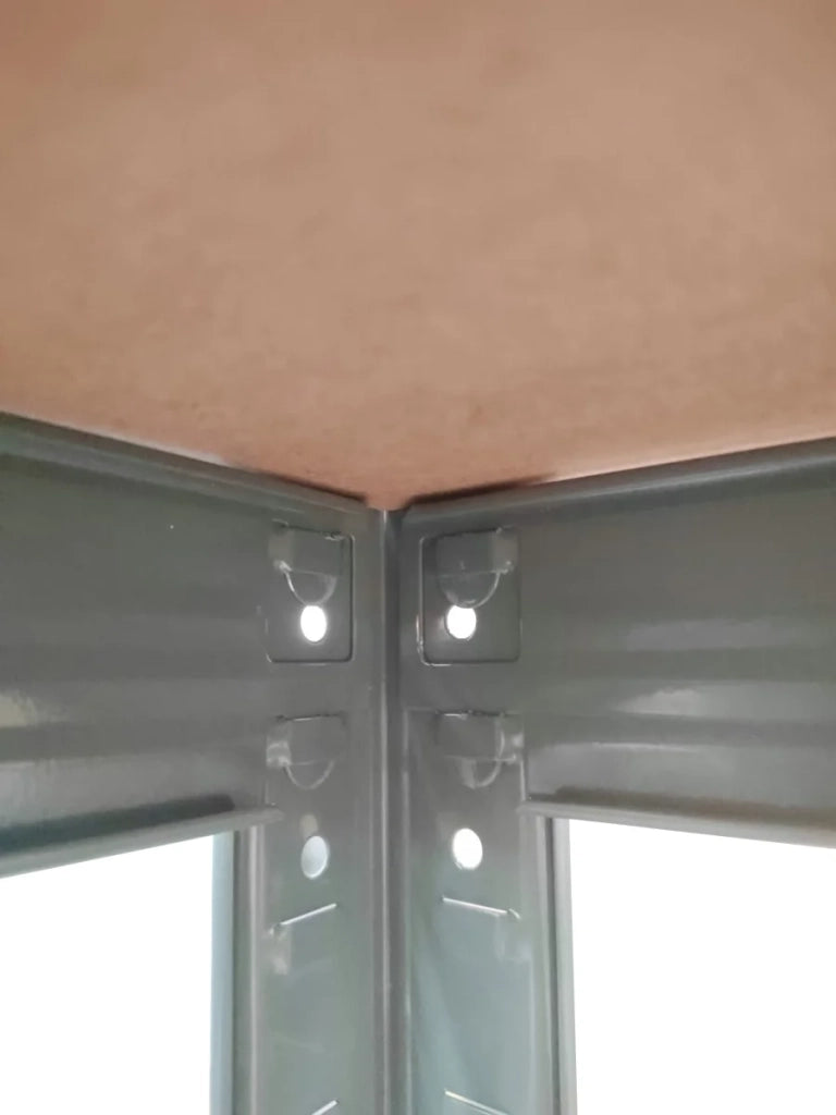SET 2x ripiani resistenti, 90 x 40 x 180 cm, verniciati grigio