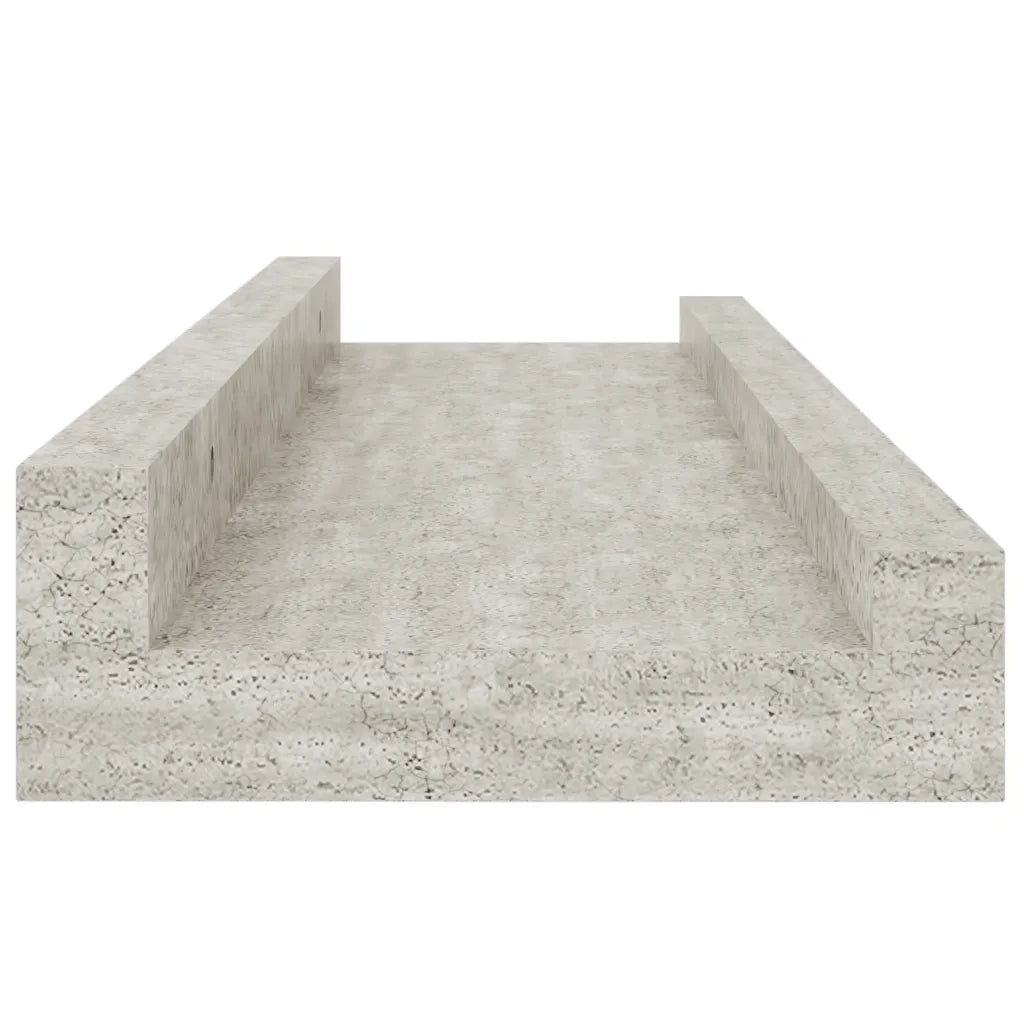 Mensole da Parete 2 pz Grigio Cemento 40x9x3 cm cod mxl 78221