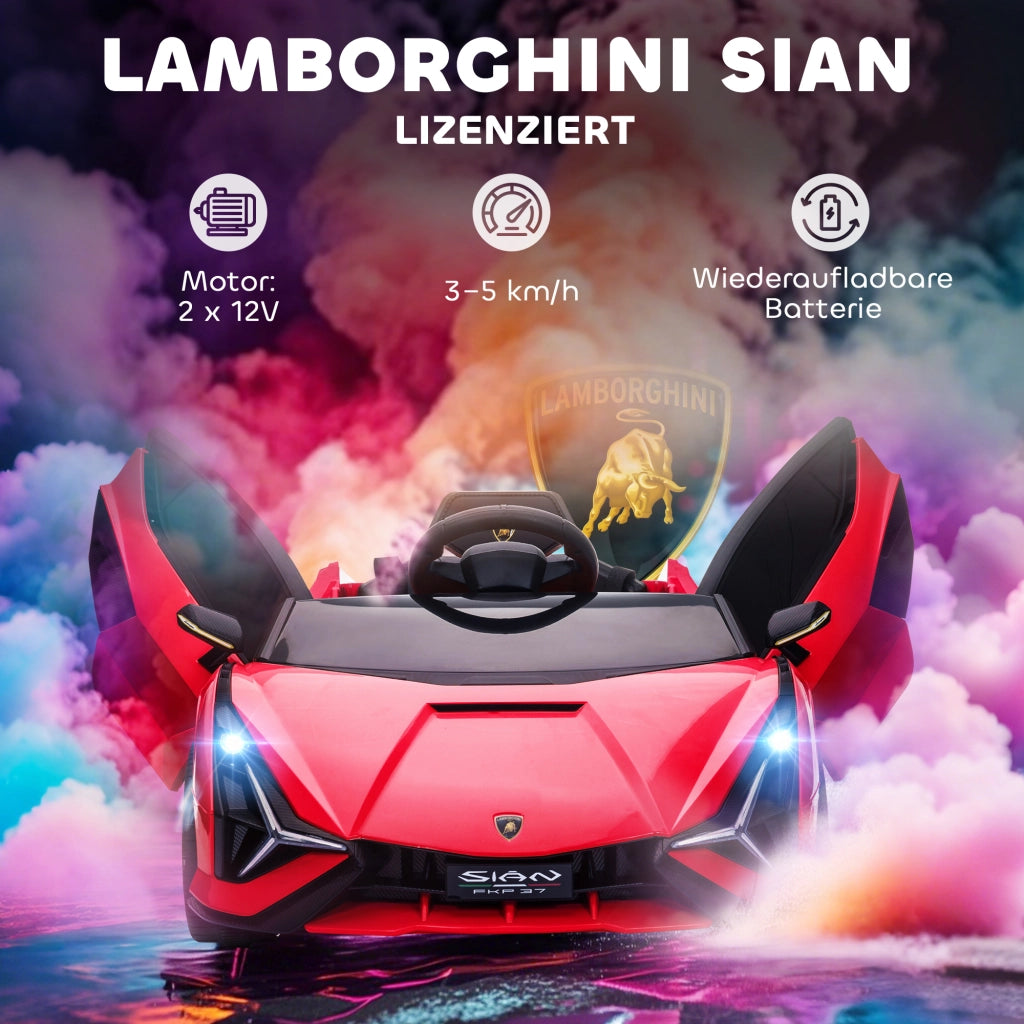 Auto Bambini 12V con Telecomando 2.4G ¨C zephmum ¨C Rosso