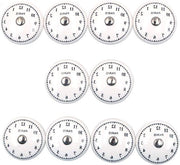 Set di 10 maniglie in stile vintage con numeri arabi, per aggiungere un tocco di Shabby Chic alle vostre antiche credenze.