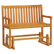 Panchina da Giardino | Panca da Giardino a Dondolo 110 cm Legno Massello d'Acacia