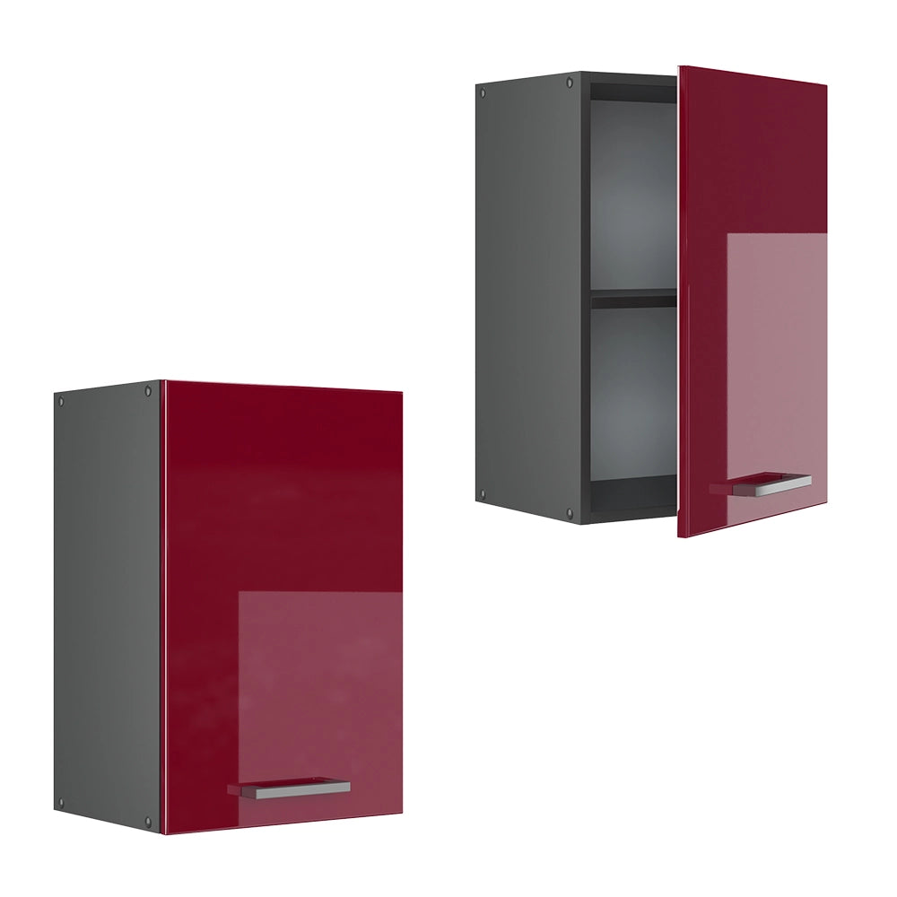 Vicco Pensile da cucina Rosso lucido 40 cm