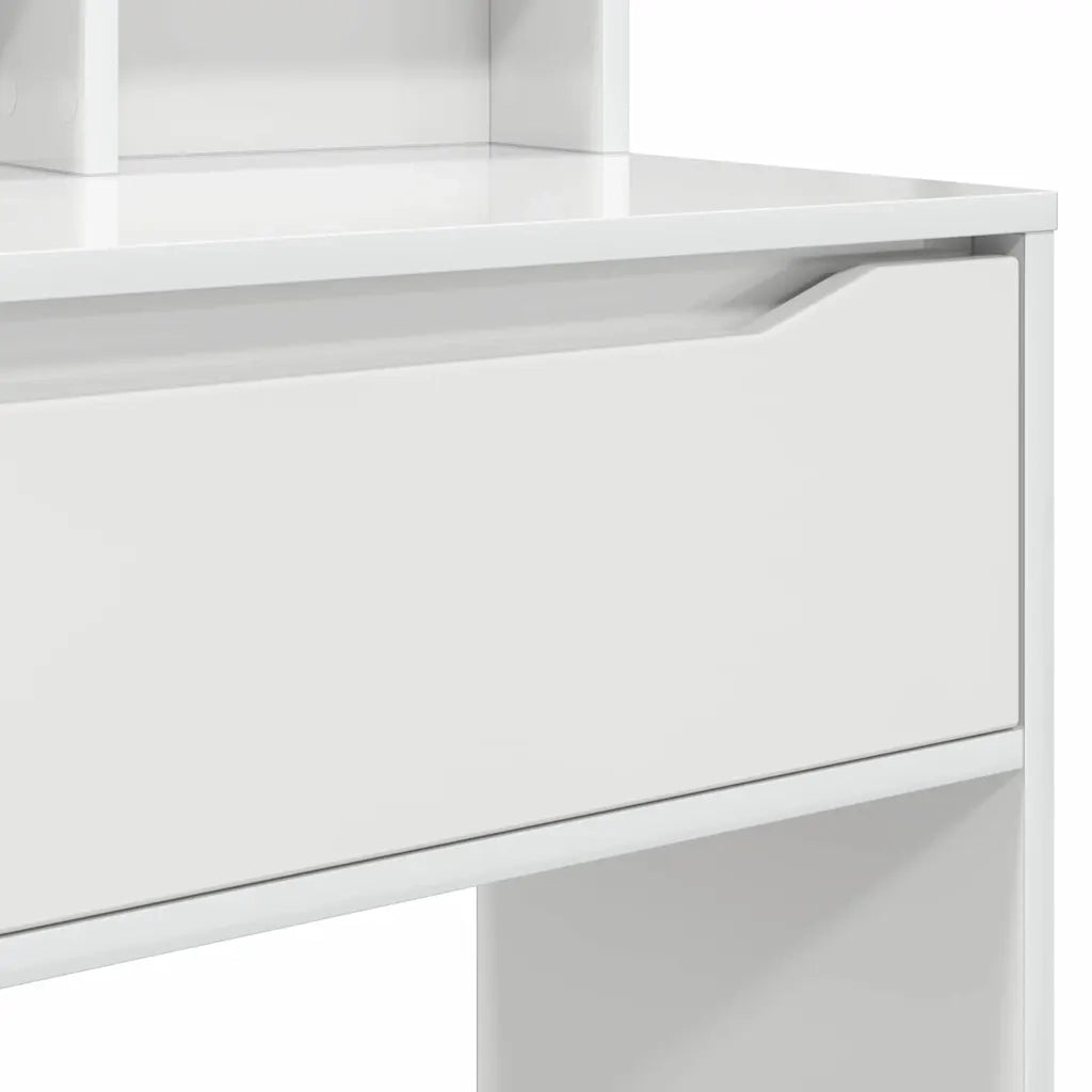 Tavoli da Trucco per Camera da Letto con cassetto Bianco Lucido