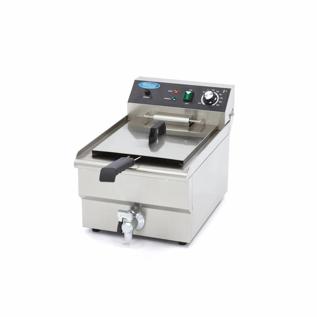 Friggitrice - 16L - 1 Cestello - con Rubinetto di Scarico