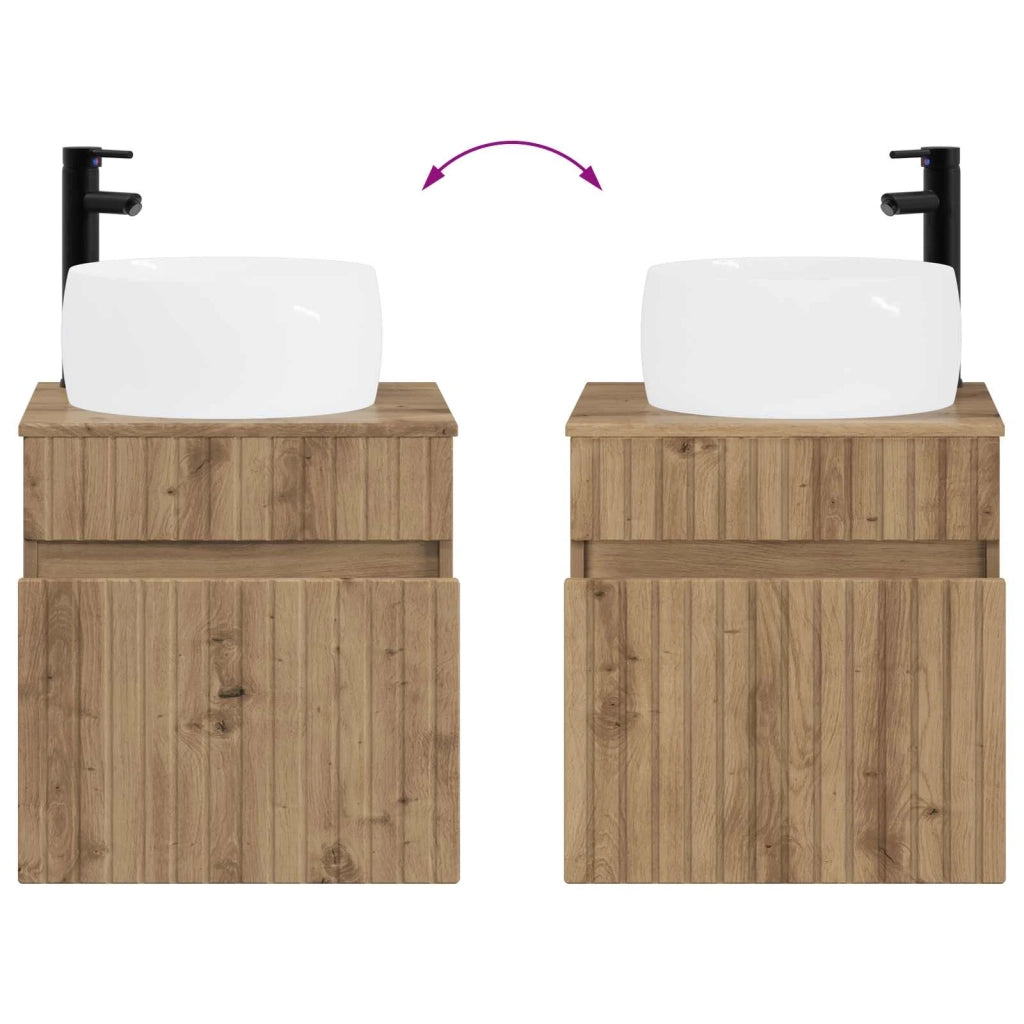 Mobile lavabo da parete Rovere Artigianale 49 x 44,5 x 66 cm
