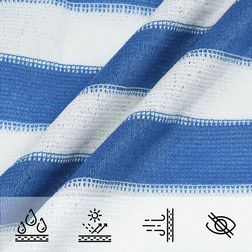 Telo Ombra Blu e Bianco 4 / 5 x 4 m HDPE