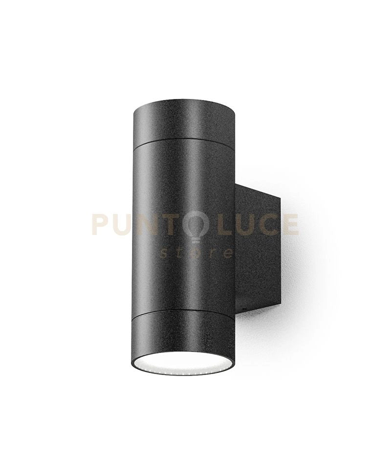 GES1065- APPLIQUE 1 LUCE ATTCACO GU10 COLORE GRIGIO ANTRACITE IN ALLUMINIO IP54 H.16CM