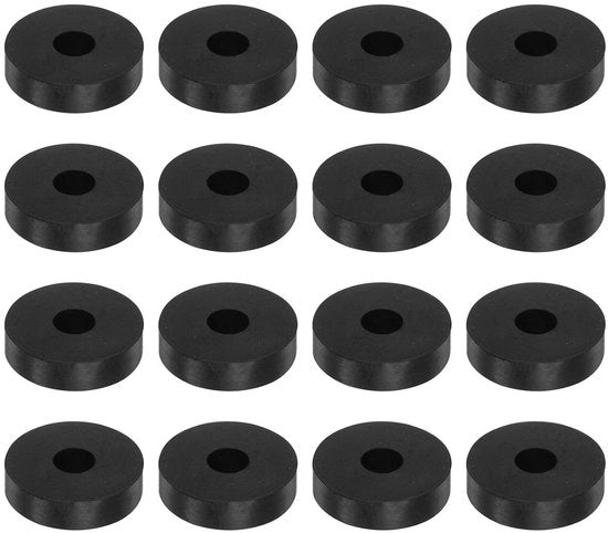 Gommi di chiusura e supporti di allunaggio 40 mm AD 12 mm ID 10 mm spessore nero neoprene per auto e barche