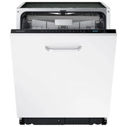 Samsung DW60M6050BB Serie 6000 Lavastoviglie Incasso a Scomparsa Totale 14 coperti Classe E 44 dB Terzo Cestello Display LED (82x60x55 cm) colore Nero