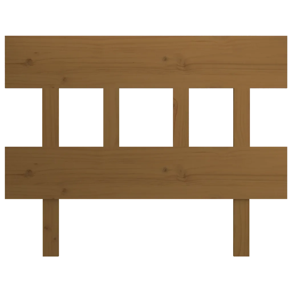 Testiera per Letto Miele 78,5x3x81 cm in Legno Massello di Pino
