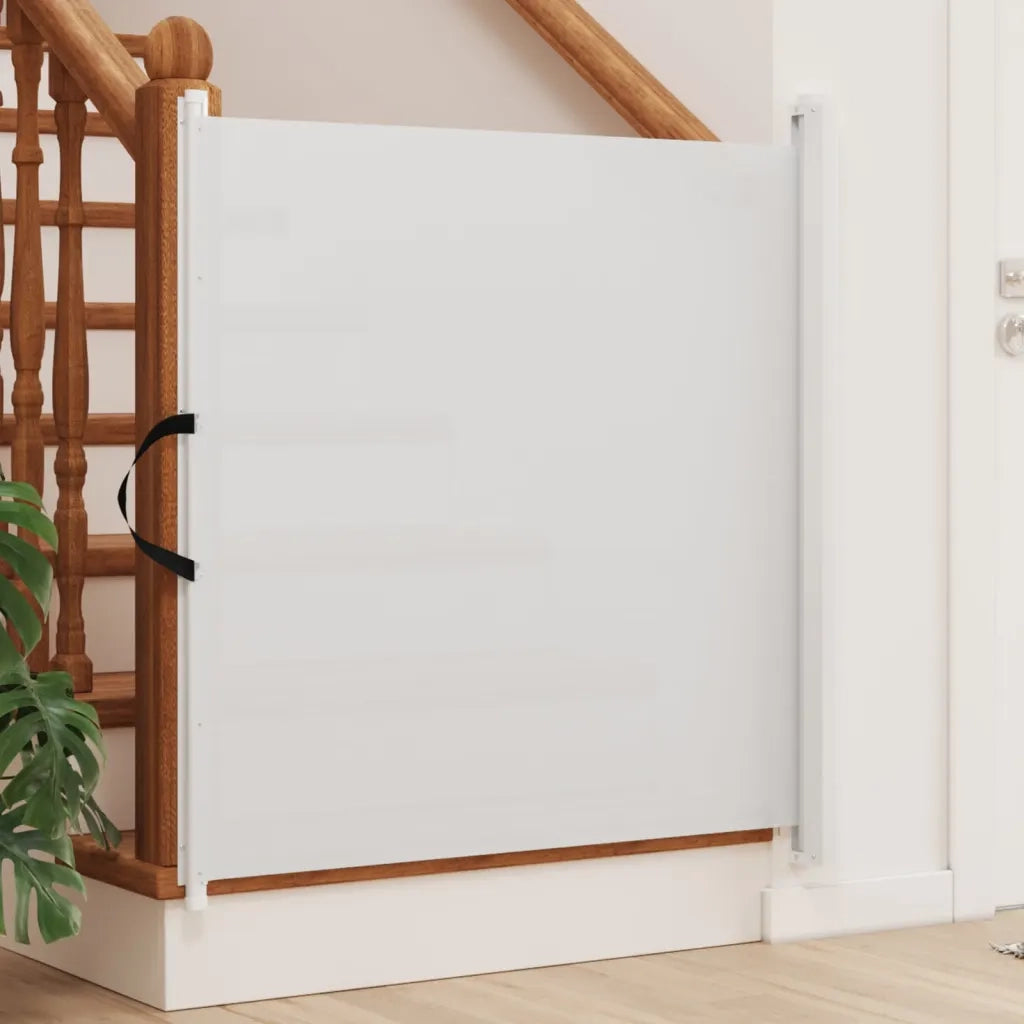 Cancelletto Retrattile per Animali Domestici Bianco 82,5x125 cmcod mxl 114975