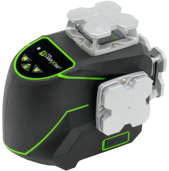 Laser 3D multi lijn con laser verde 2x360° fino a 40 metri (S-ELMA Laser X360-2)