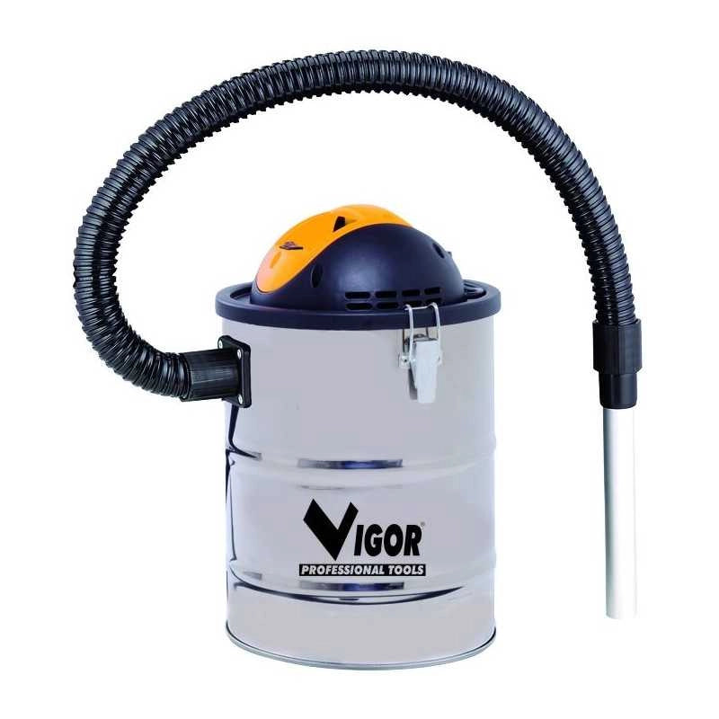 Bidone Aspiracenere Vigor Aspir-El Inox Lt.15 Watt 800