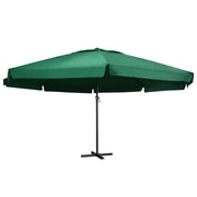 Ombrellone da esterno con palo in alluminio 600 cm verde 02_0008242