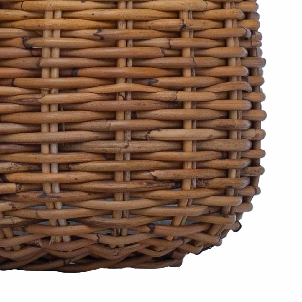 Cestino per piante con archiviazione 2 pcs Marrone Rattan Lacak
