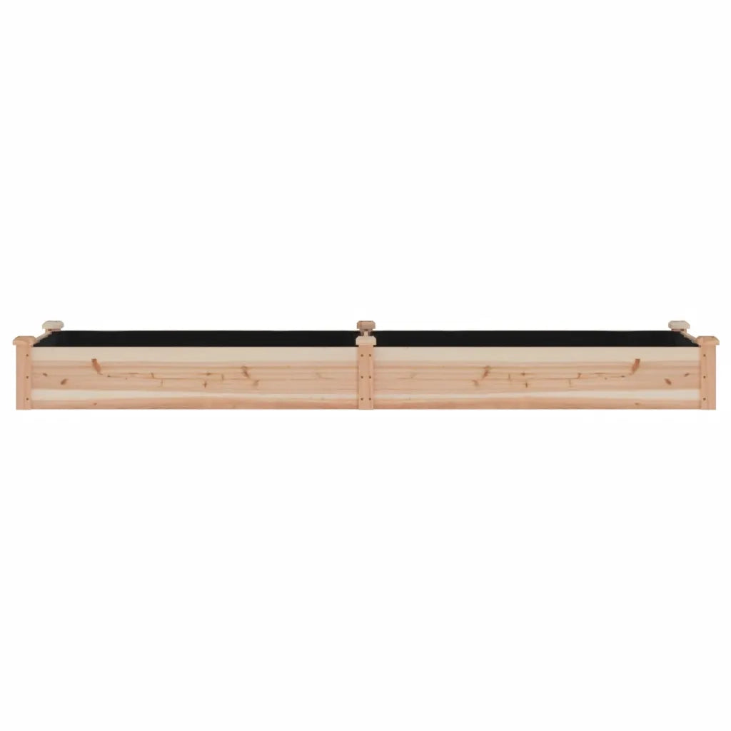 Fioriera Rialzata da Giardino Fodera 240x60x25cm Massello Abete 364298