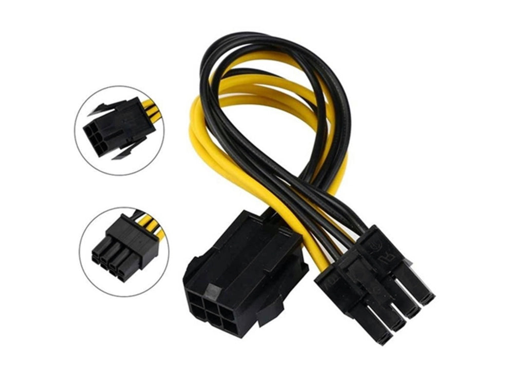 Cavo Adattatore Alimentazione scheda video adattatore PCI EXPRESS da 6 PIN a 8 PIN - Molex