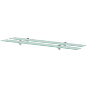 Mensole Galleggianti 2 pz in Vetro 100x10 cm 8 mm cod mxl 33498