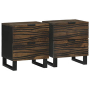 Armadio da Notte con cassetto 2 pcs Noce 40 x 33 x 46 cm 4018007