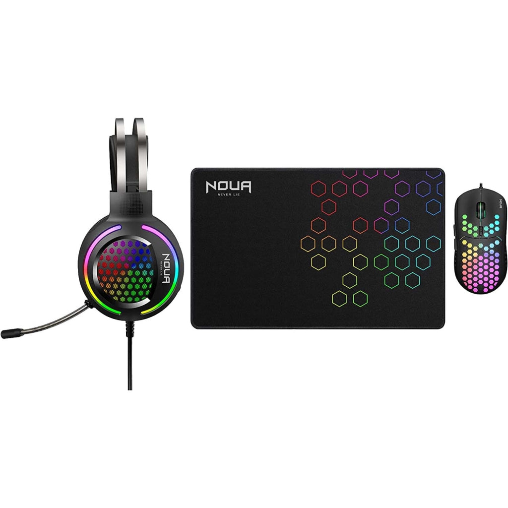 Kit Gaming Noua Uranus 3in1 Mouse Cuffie Tappetino