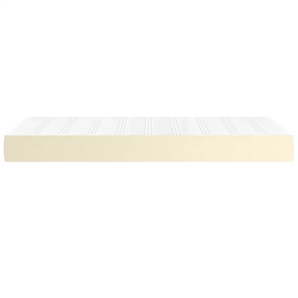 Materasso a Molle Insacchettate Rigidità Media Crema 80x200x20cm in Similpelle 347684