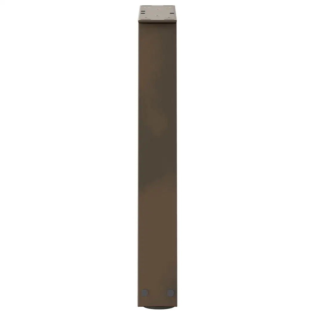 vidaXL Gambe per Tavolino da Caffè a Forma di V 2 pz Acciaio Naturale 38x(42-43,3) cm Acciaio