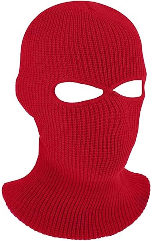 Skimasker con 2 aperture - Impermeabile - Caldo e resistente al vento - Uomo/donna - Velo di acrilico - Dimensioni 18 x 40 cm - Cappuccio per bivacco