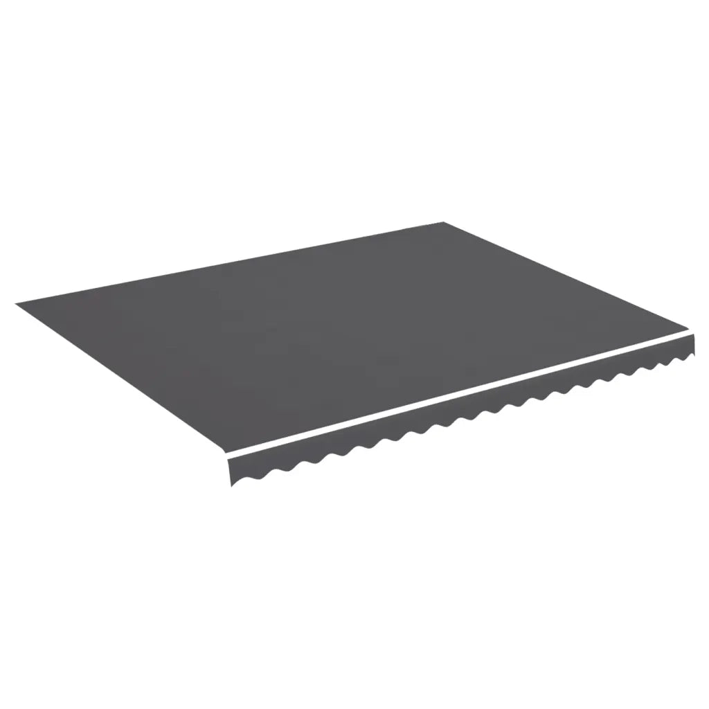 Tessuto di Ricambio per Tenda da Sole Antracite 450x350 cm Poliestere 311950