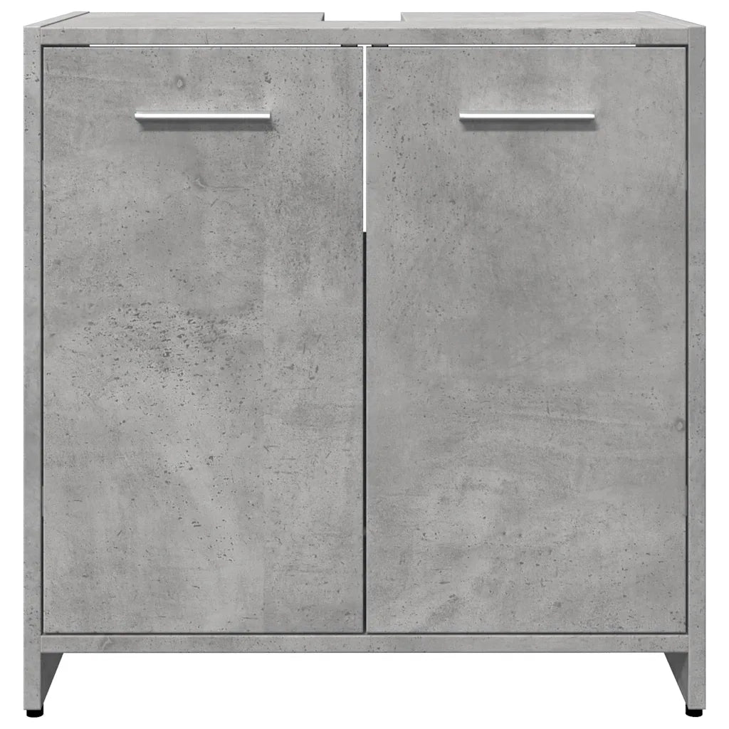 Elegante mobile da bagno di design con ampio spazio contenitivo 60 x 33 x 60 cm legno composito grigio cemento 02_0050722