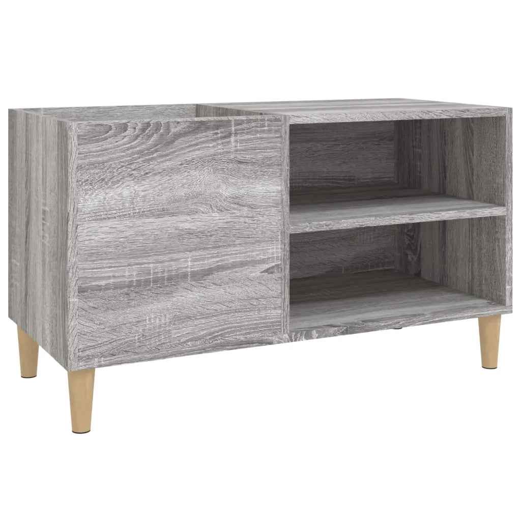 Mobile Porta Dischi Grigio Sonoma 84,5x38x48 Legno Multistrato 831947