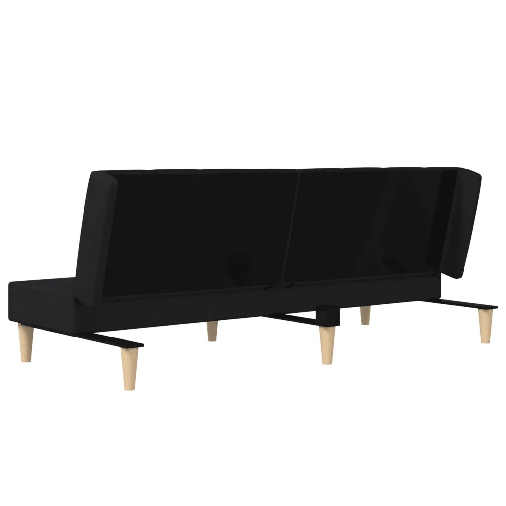 Divano letto | Sof¨¤ letto | Letto singolo a 2 Posti Nero in Tessuto