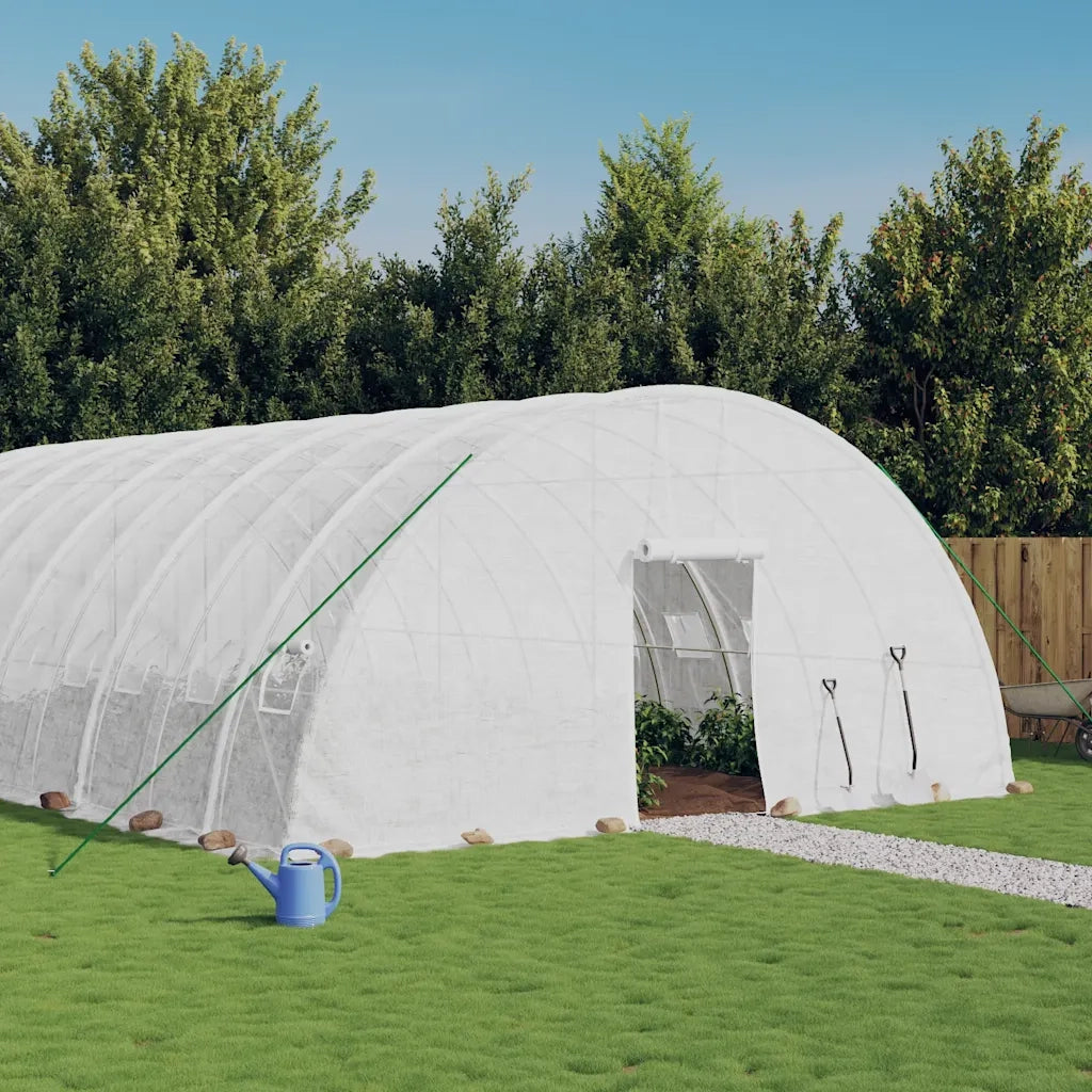 Serra con Telaio in Acciaio Bianco 96 mÂ² 16x6x2,85 mcod mxl 100719