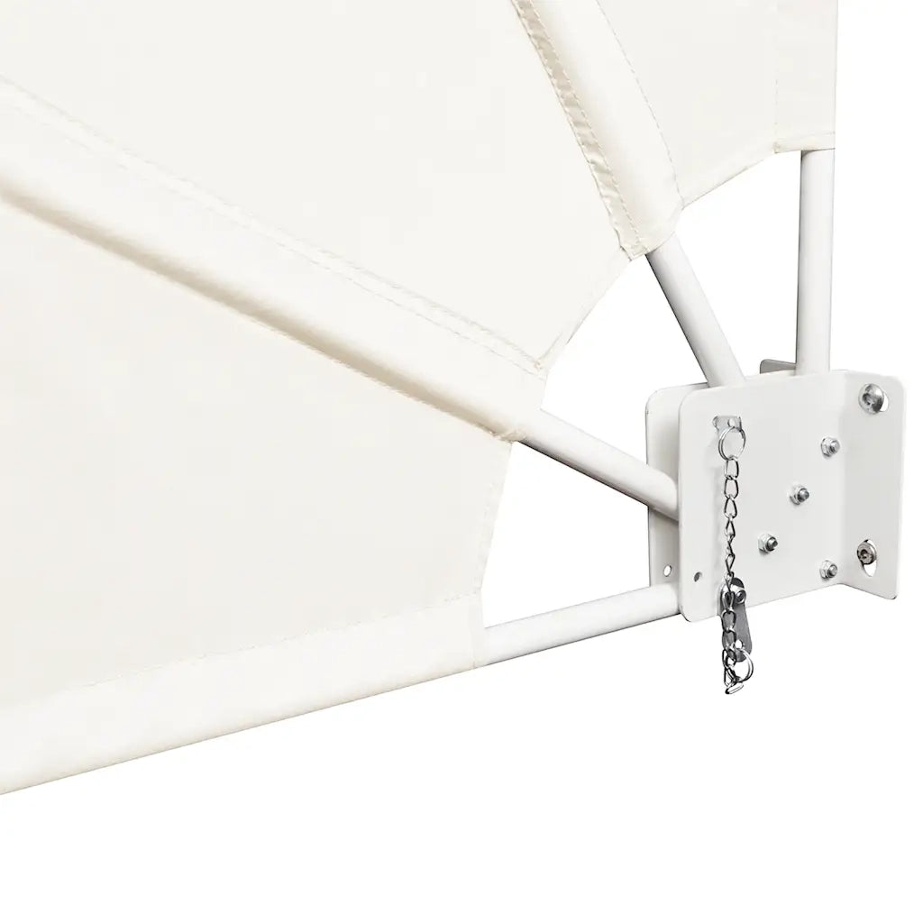 Tenda Laterale per Balcone Pieghevole Crema 210x210 cm 41576