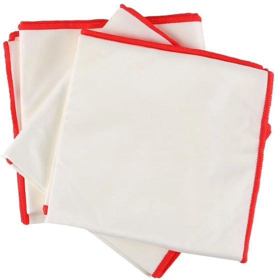 Set di tovaglie per bicchieri in microfibra 3 pezzi - Superficie alta lucidità - Per pulire i bordi dei piatti - Cucina - Progetto elegante 45x60 cm - Tovaglie in microfibra